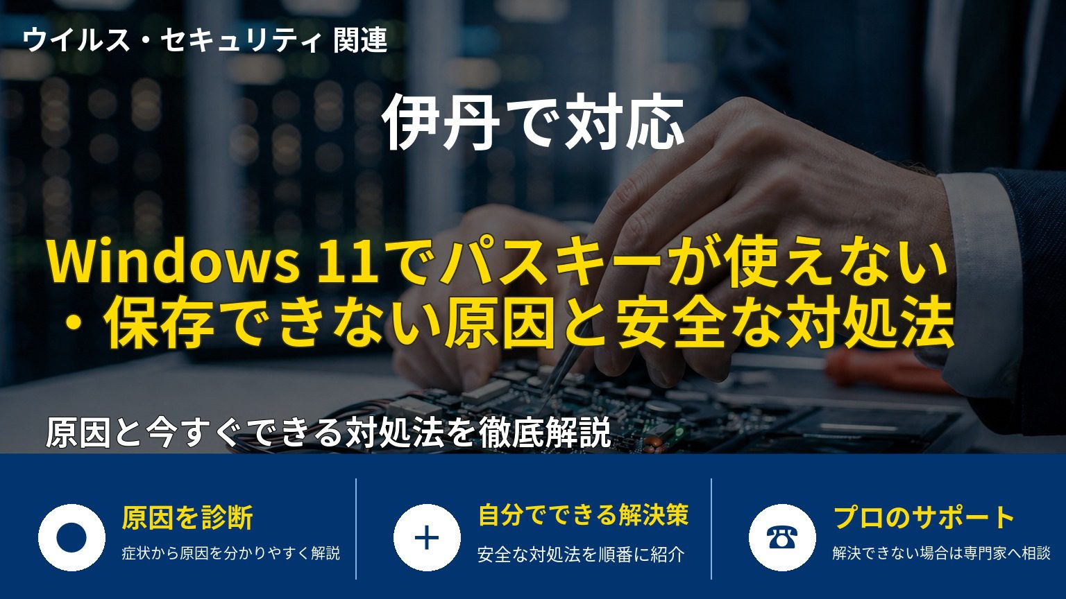 Windows 11でパスキーが使えない・保存できない原因と安全な対処法