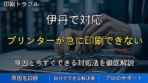 伊丹で対応|プリンターが急に印刷できない時の原因と対処法